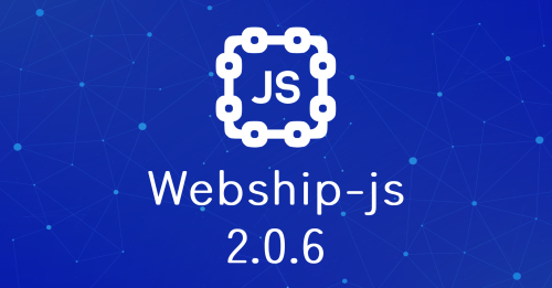 Release webshipjs 2.0.6