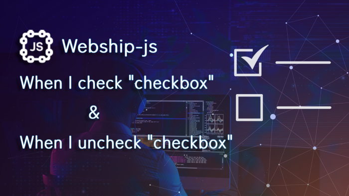 When I check checkbox