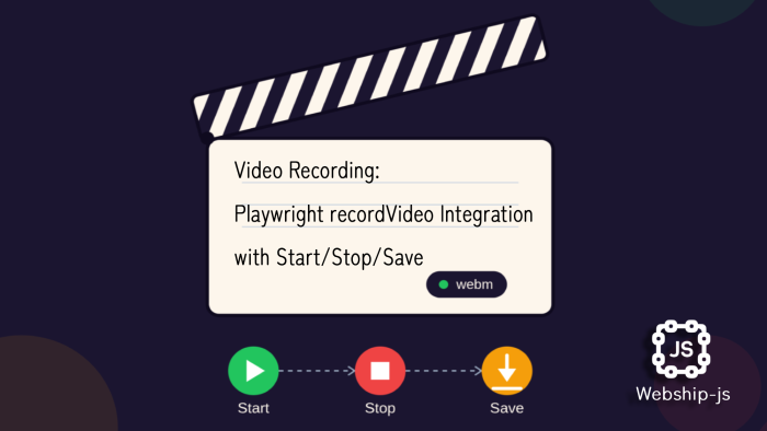 webship video recording clapperboard