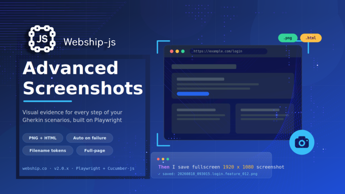 Webship-js Advanced Screenshots